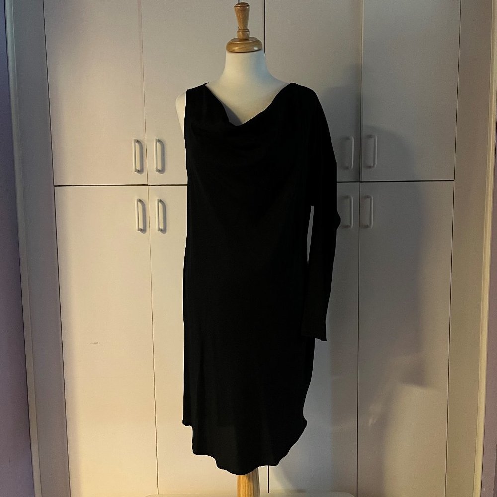 Haute Hippie Silk One Shoulder Dress Sz Lg